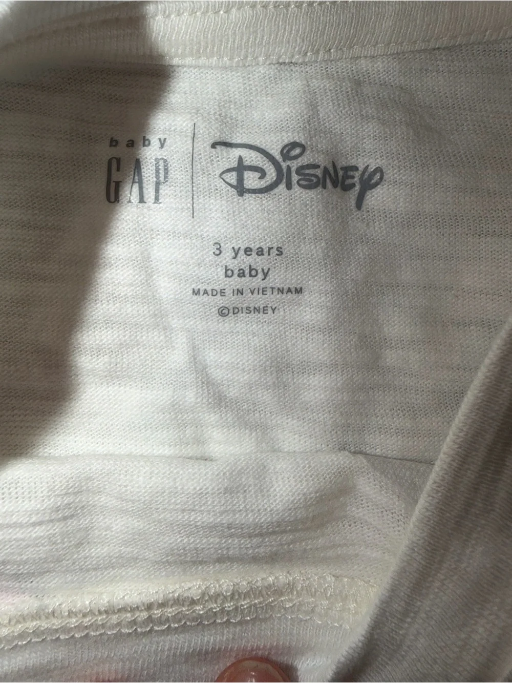 Baby Gap x Disney 2-piece T-shirt bundle, both size 3 Yrs/3T and new with tags